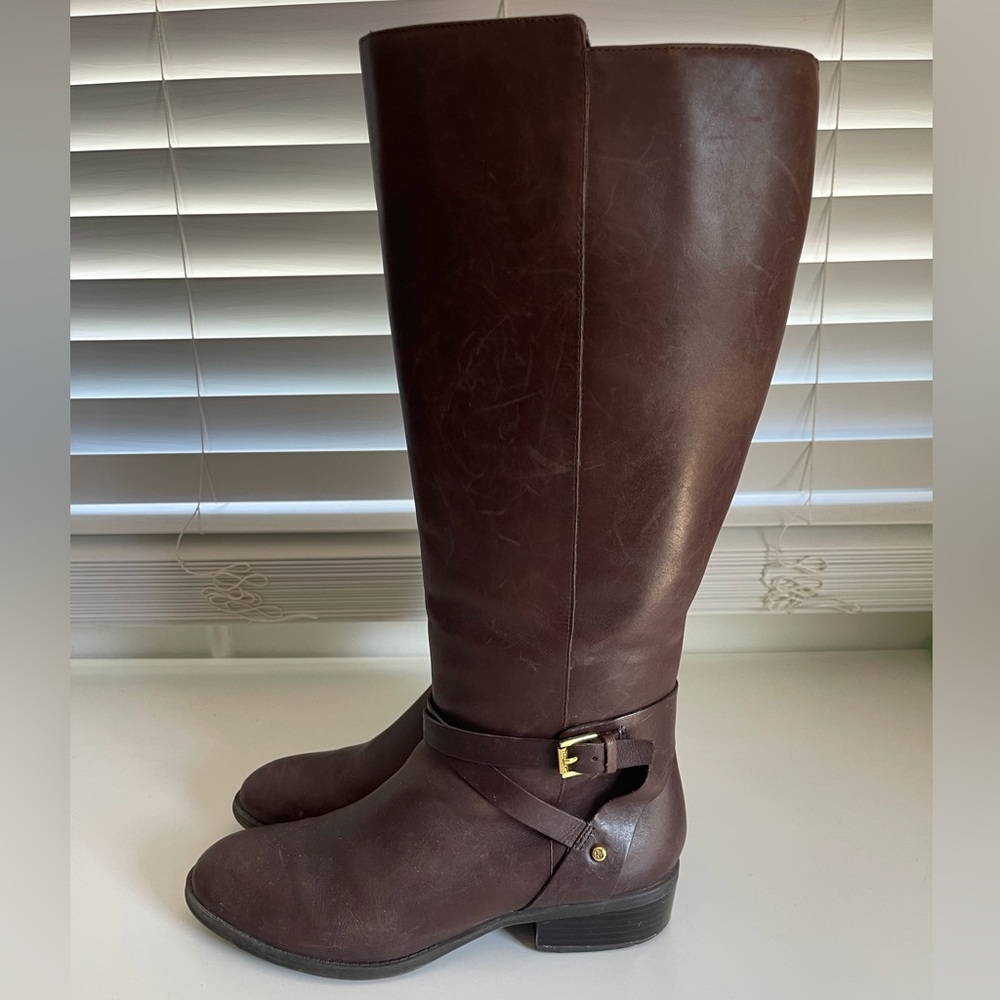 Lauren Ralph Lauren Mariah Leather Equestrian Style Riding Boots Size 8